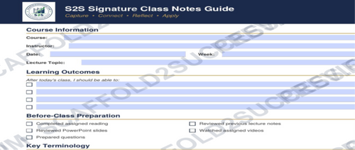 Class Note-Taking Template – Preview, Decide & Download | CAD $5.99