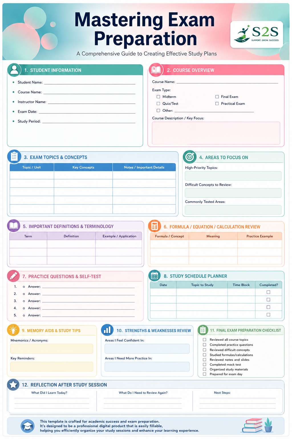 S2S Exam Study Guide