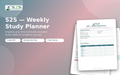 S2S Weekly Study Planner for Nursing Students