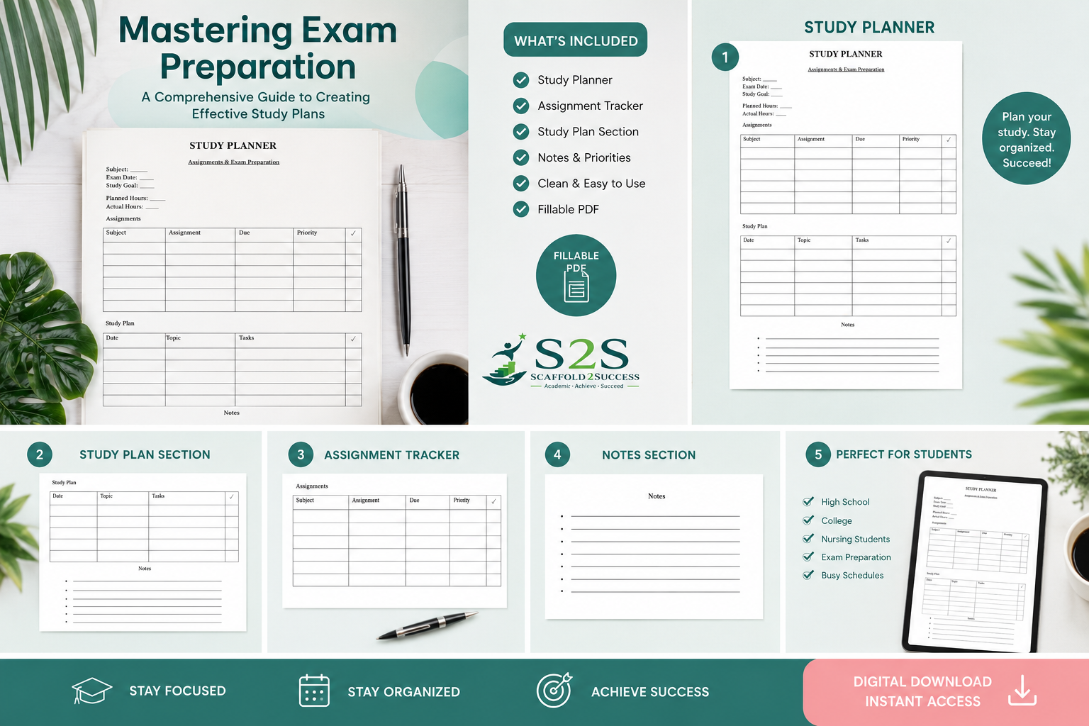 S2S Weekly Study Planner